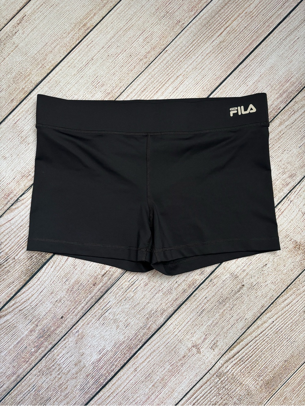 FILA Women's Black Performance Yoga Shorts